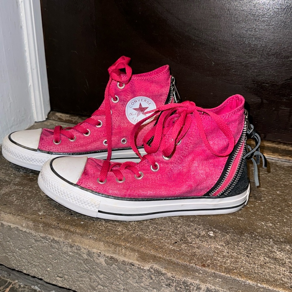 Converse sneakers with zippers